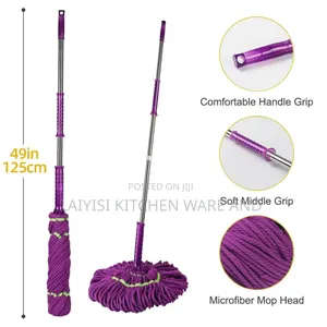 Quick Dry Mop Twist Squeeze Water Mops With Retractable