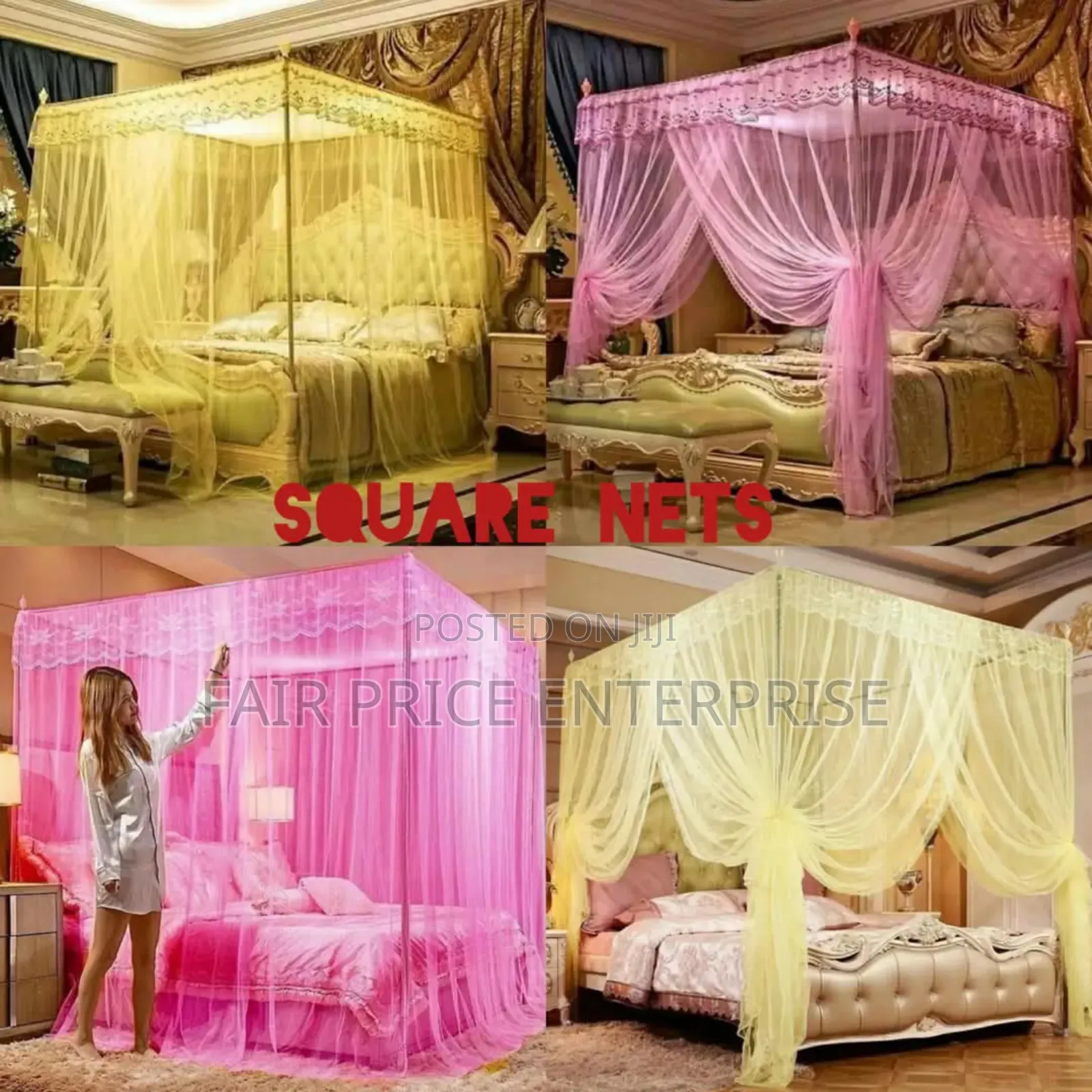 Four Stand Mosquito Net 4x6/5x6/6x6