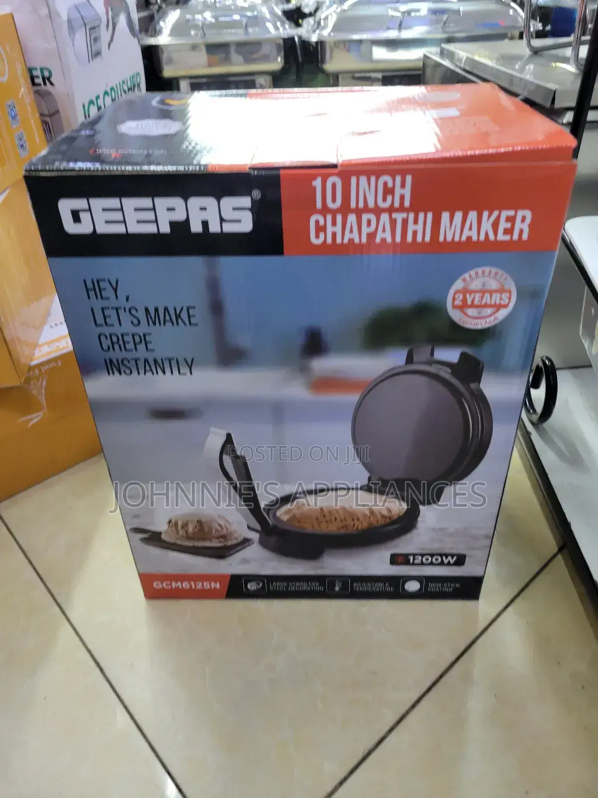 (10inch ) Geepas Chapati / Roti Maker Machine