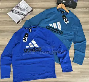 Adidas Blue Long Sleeved Tshirts Available