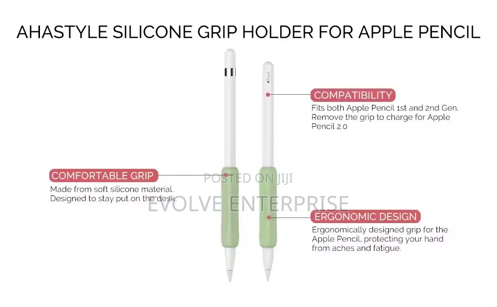 3 Silicon Grip Protective Grips for Apple Pencil 1 2 Grip