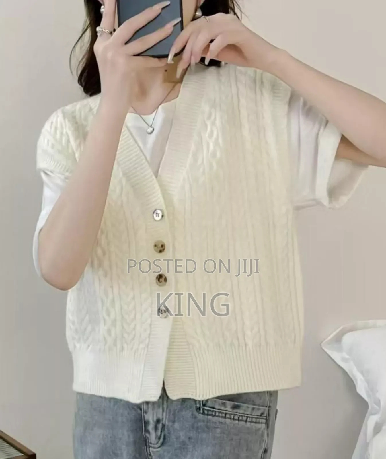 Plush Vase Sweaters. V Neck
