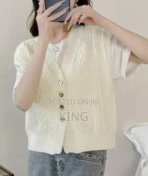 Plush Vase Sweaters. V Neck