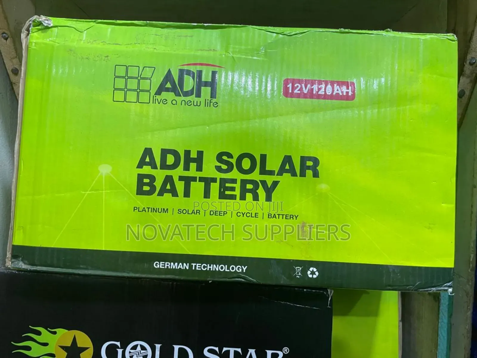 120ah German Technology Adh Solar Battery