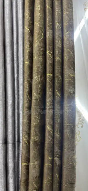 Velvet Brown Curtain by Ready Meter