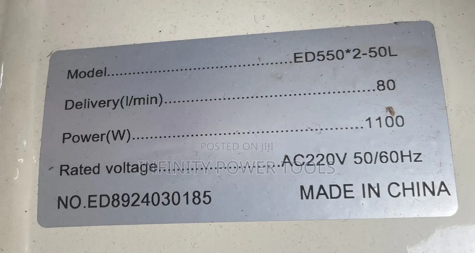 Silent Air Compressor Double Piston(Ed550*2-50l)