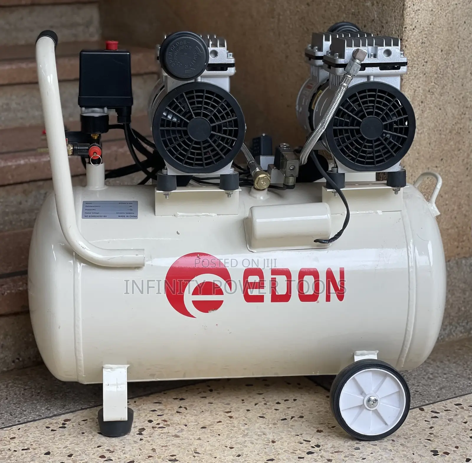 Silent Air Compressor Double Piston(Ed550*2-50l)