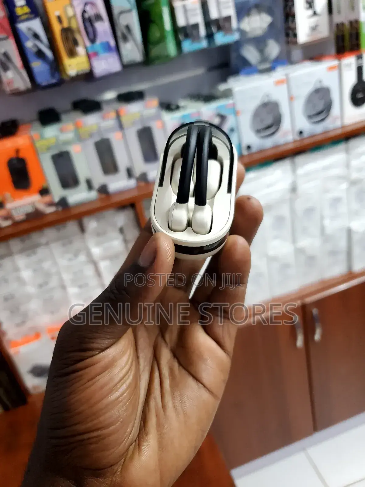 On-Ear Wireless Earbuds by Moxom.