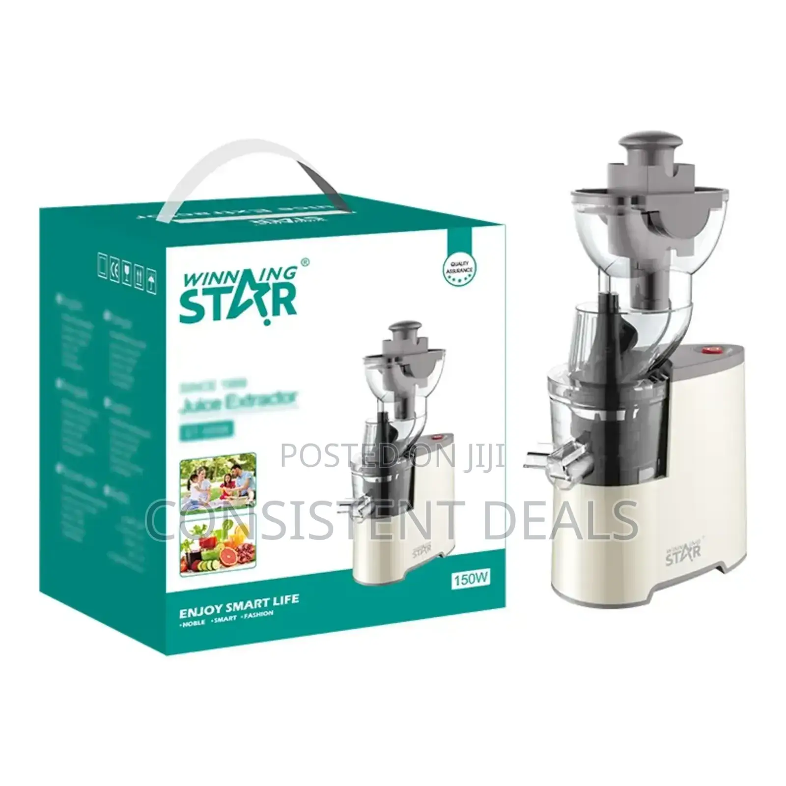 Winning Star Powerful Fruits Juicer With Sharp Blades
