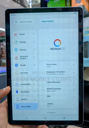 New Oteeto Tab 14 512 GB Blue