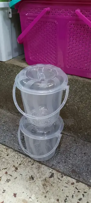 1litre Buckets Clear