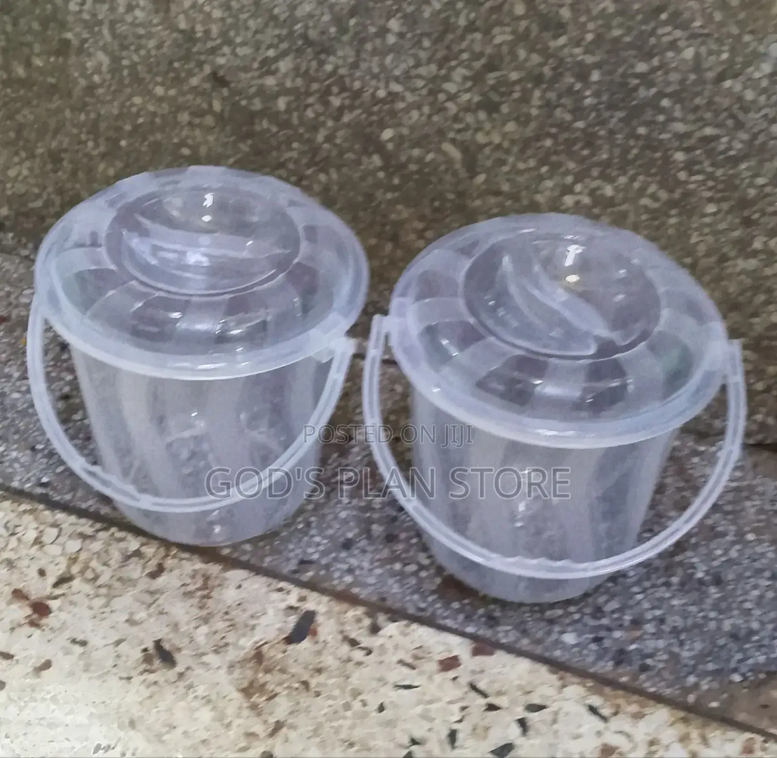 1litre Buckets Clear