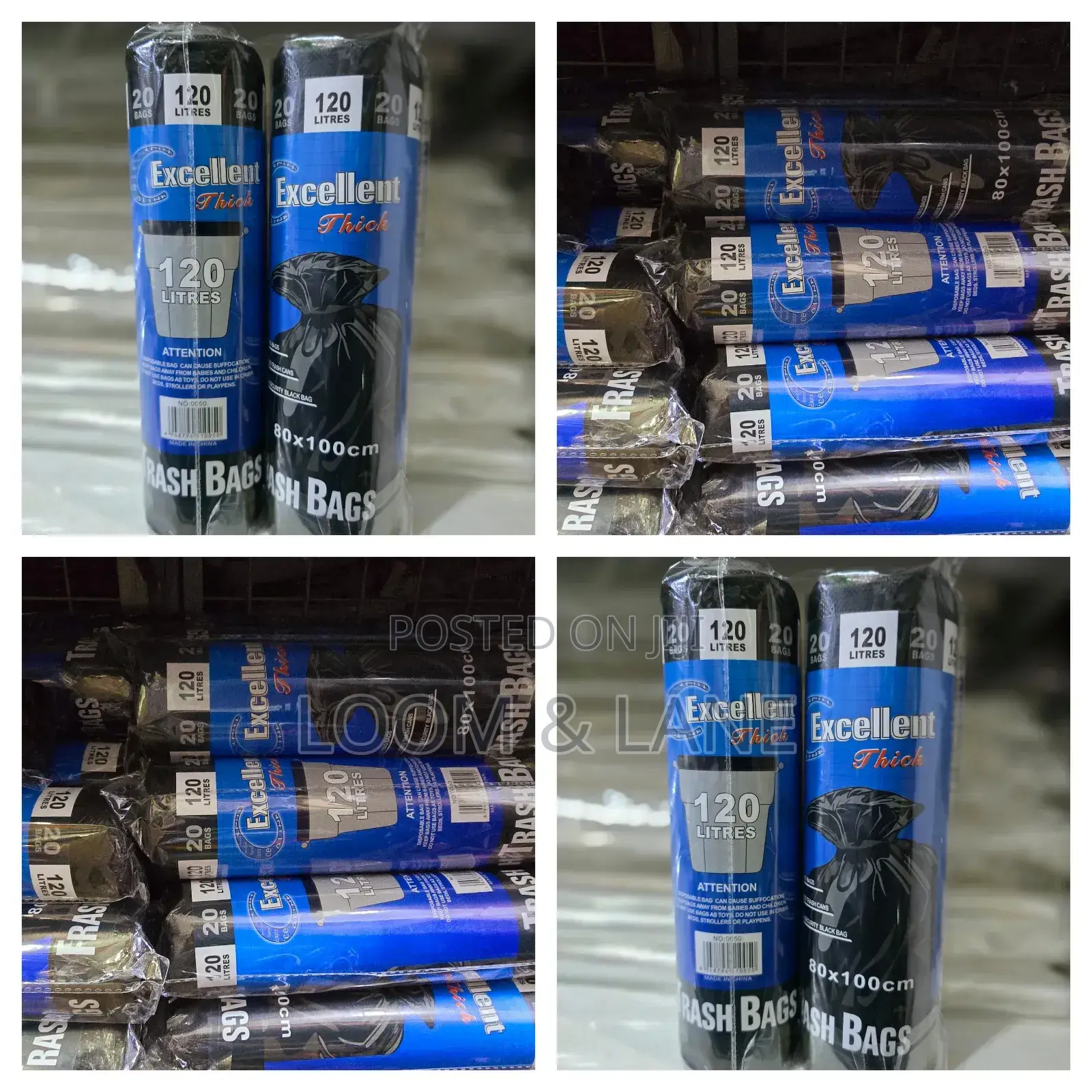 Unique Branded 120l Trash Bag