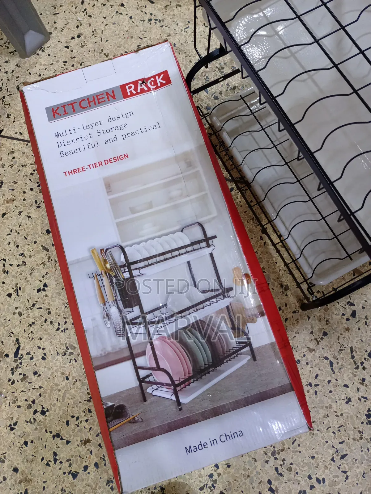 Three-Tier Design Kitchen Rack