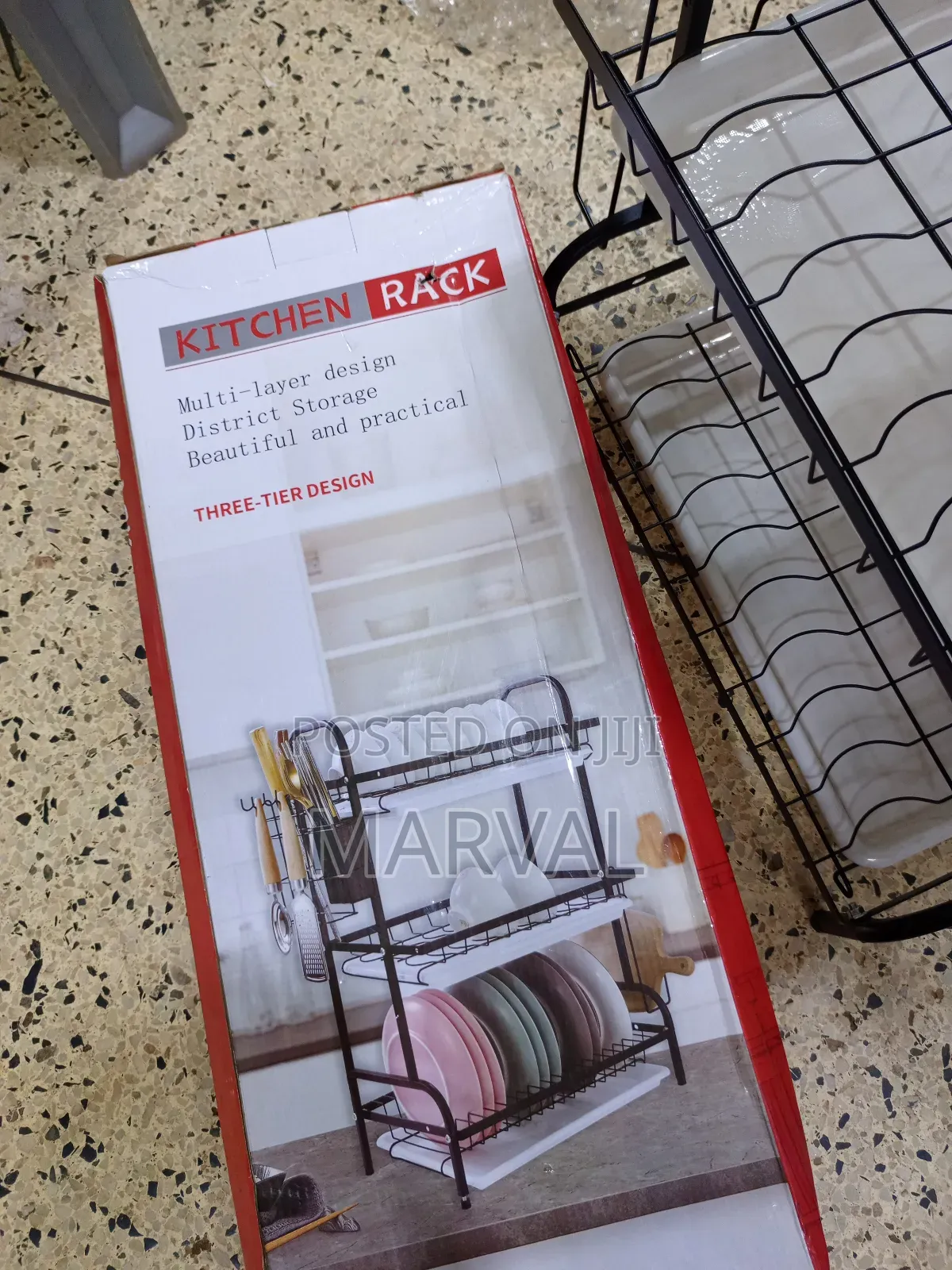 Three-Tier Design Kitchen Rack
