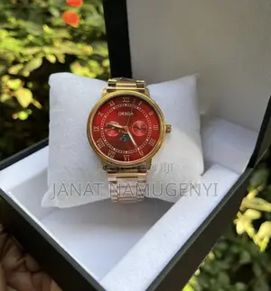 Orsga Rose Gold Watch and Maroon Display Available