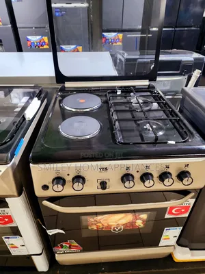 Yes Gas Cooker (2gas Burner + 2 Electric Plates) 60cm*60cm
