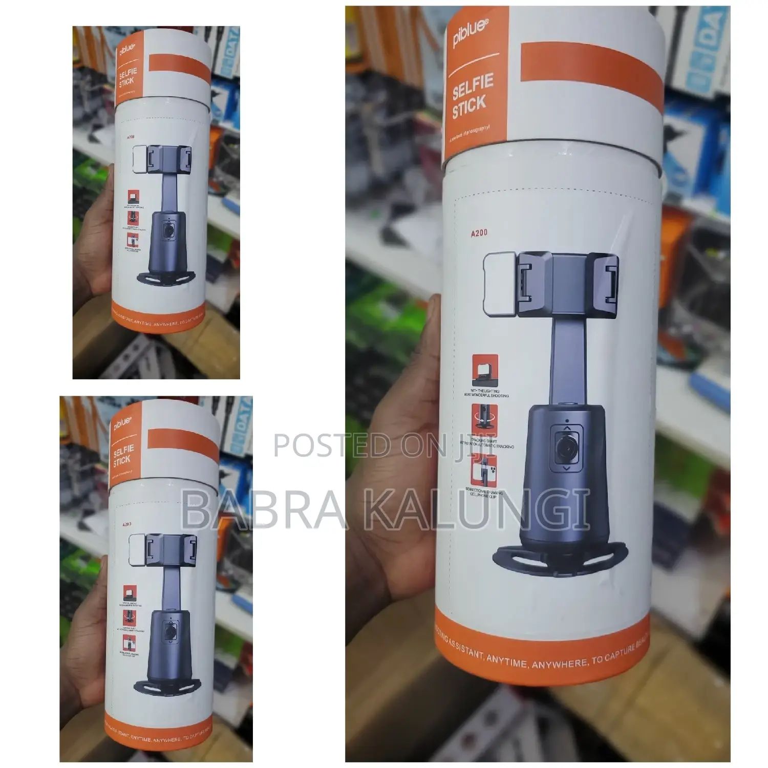 Rechargeable Auto Face Phone Holder