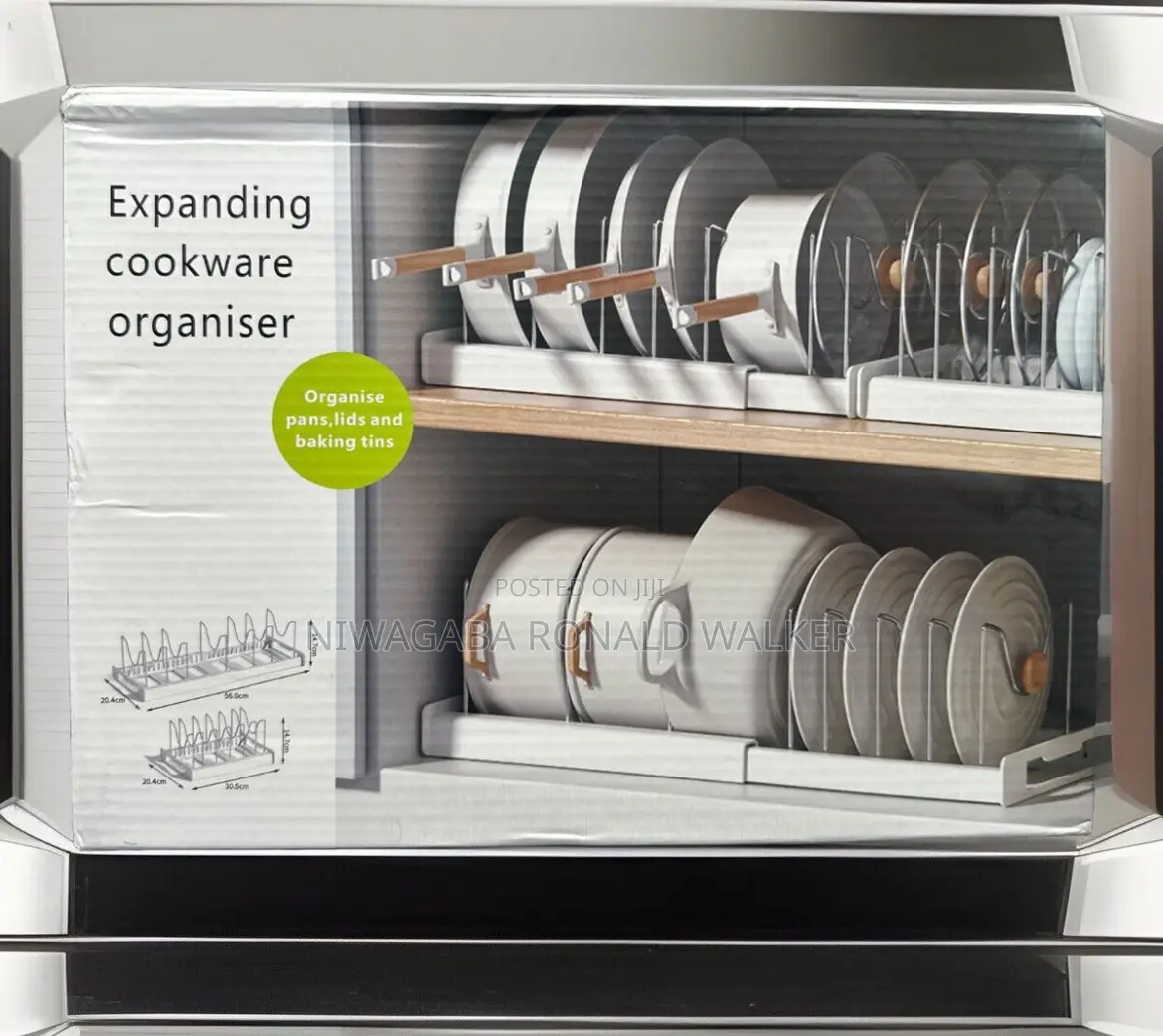 Expanded Abs Dish/ Pan Organizer for Cabinets , Pots Pans
