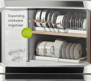 Expanded Abs Dish/ Pan Organizer for Cabinets , Pots Pans