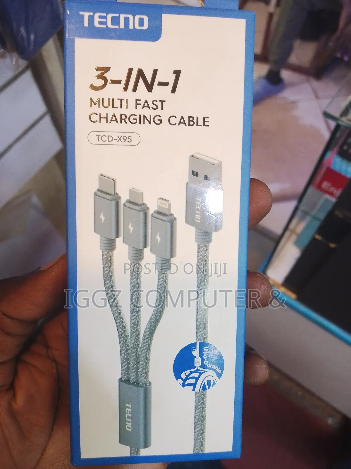 Tecno 3 in 1 Multi Charging Cable