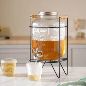 8-Liter Glass Beverage Dispenser.