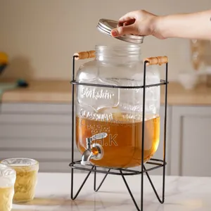 8-Liter Glass Beverage Dispenser.