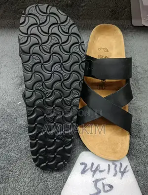 Leather Big Buckle Birken Stock Sandals in Stock
