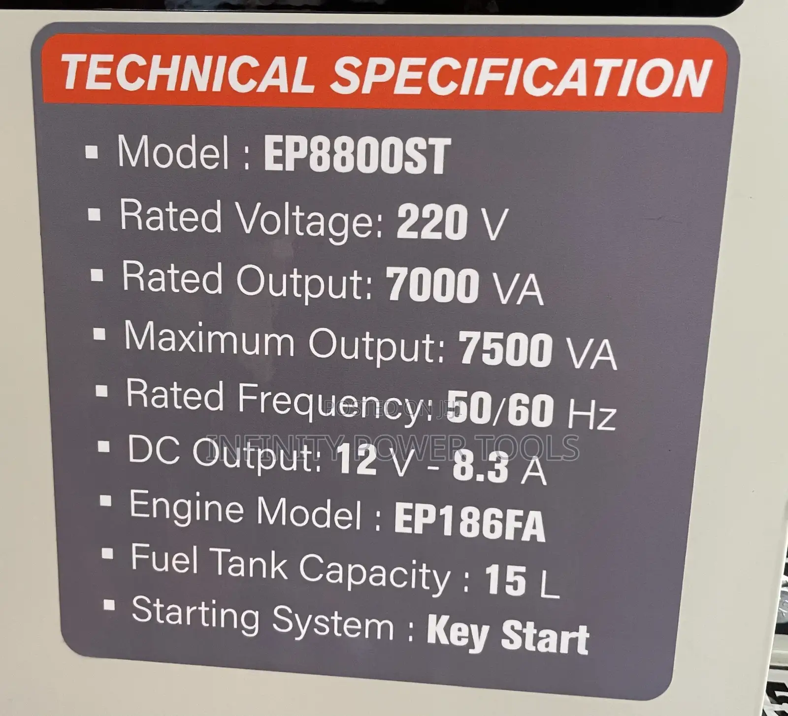 Key Start Diesel Generator 10hp