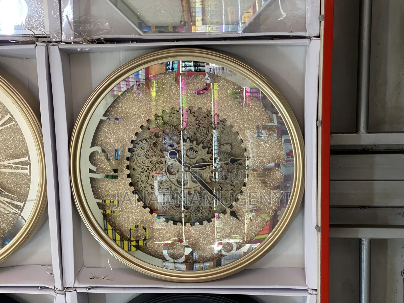 Decorative Circular Golden Wall Clock