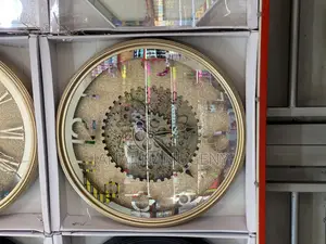 Decorative Circular Golden Wall Clock