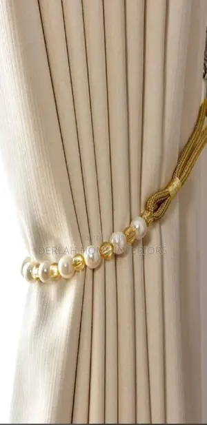 Cream Imported Curtain Farbric Per Ready Meter