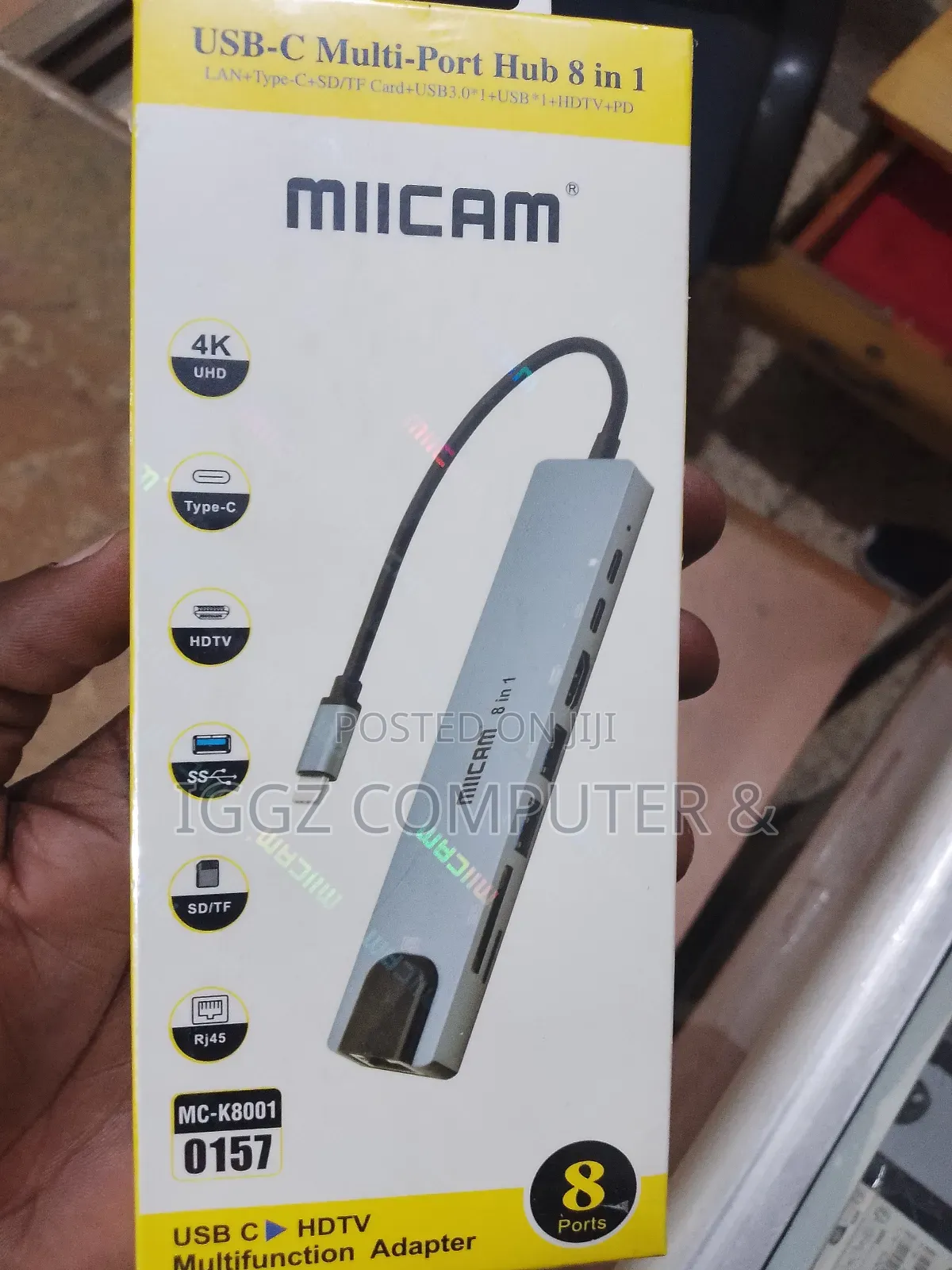 Miicam Usb C 8 in 1 Multi Hub Port