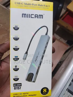Miicam Usb C 8 in 1 Multi Hub Port
