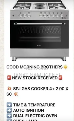 SPJ Gas Cooker 4 +2 90*60