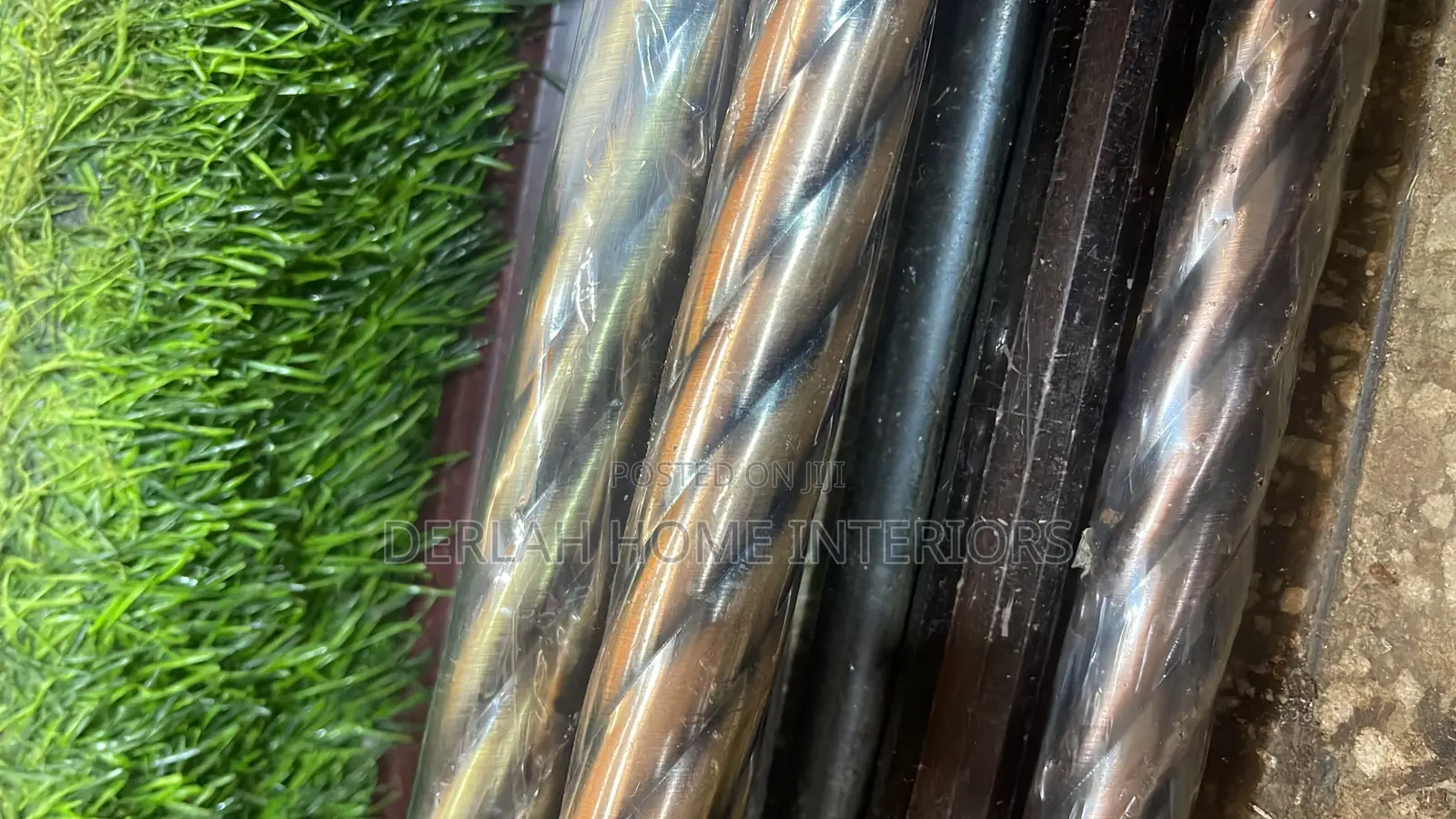 Mettalic Twisted Curtain Rods
