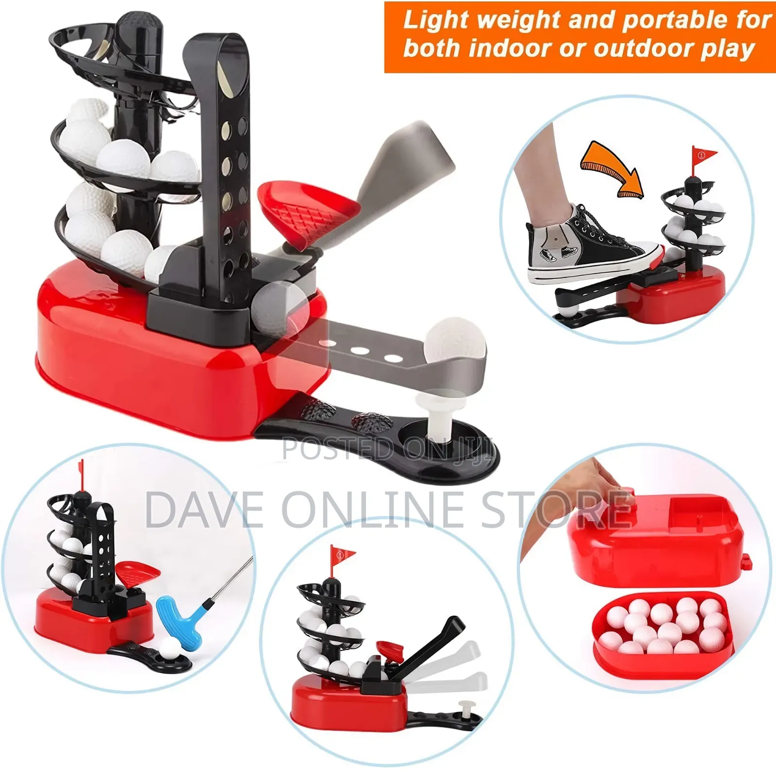 Kids Mini Golf Play Set, 29pcs Beginner Golf Set