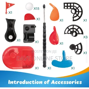 Kids Mini Golf Play Set, 29pcs Beginner Golf Set