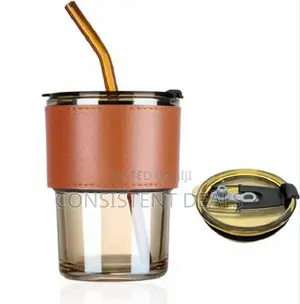 Leather Grip Coffee Cup Supper Glass