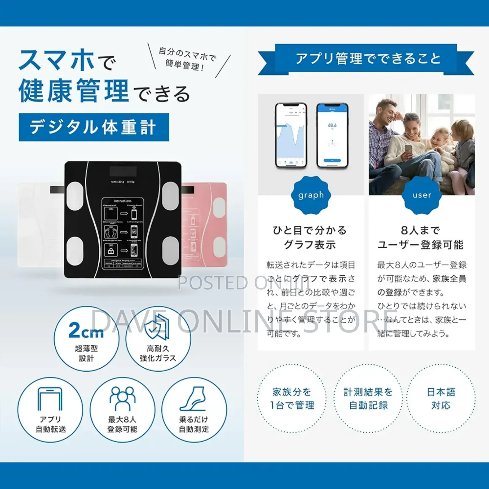 Sungran Body Weight Smartphone Linked, Scale
