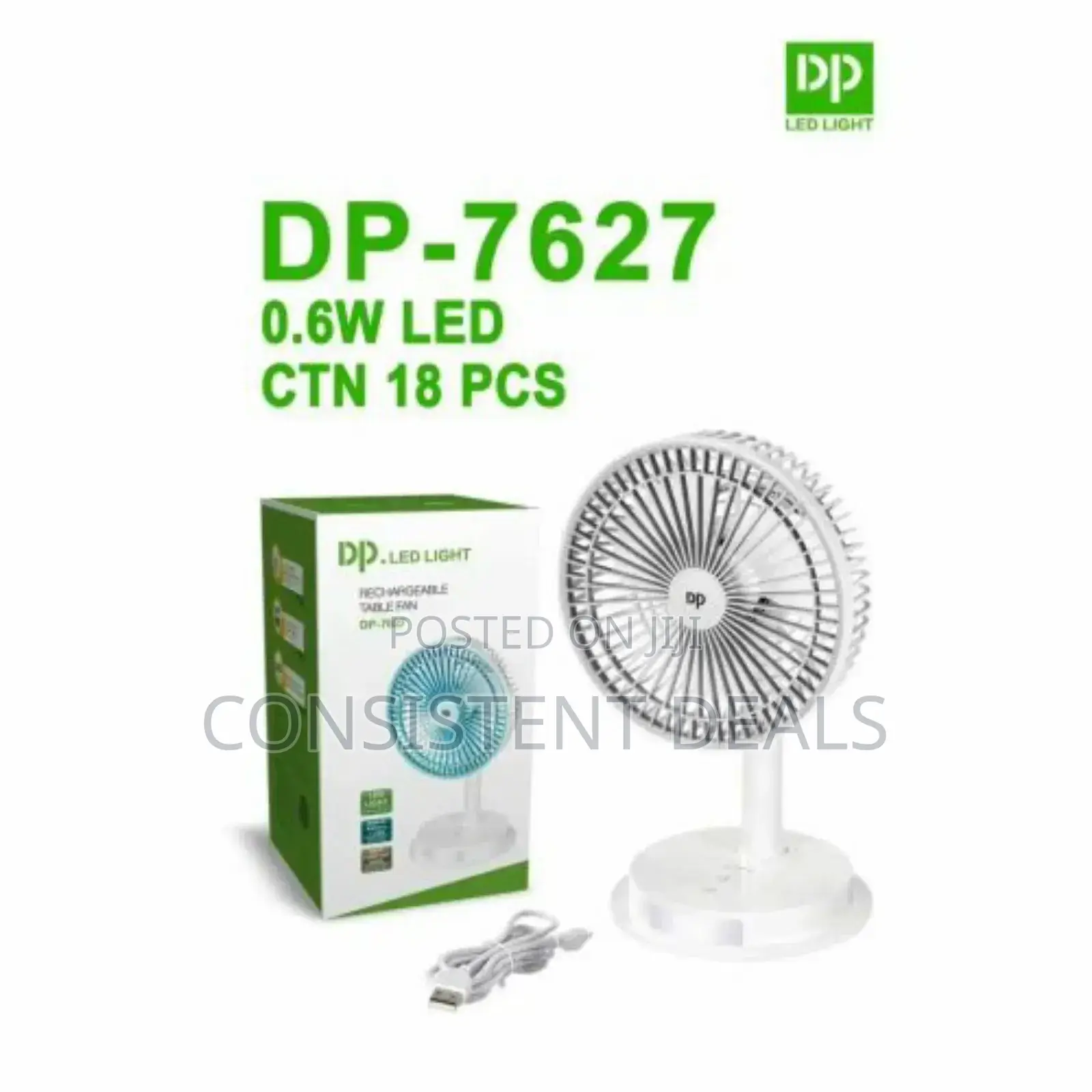 Dp Rechargeable Table Fan