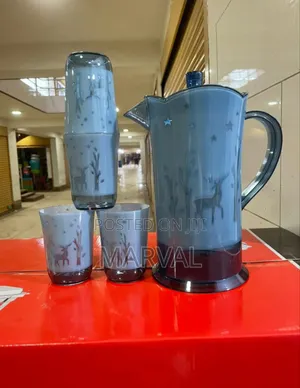 Water Jug Set Unbreakable Melamine With Glasses