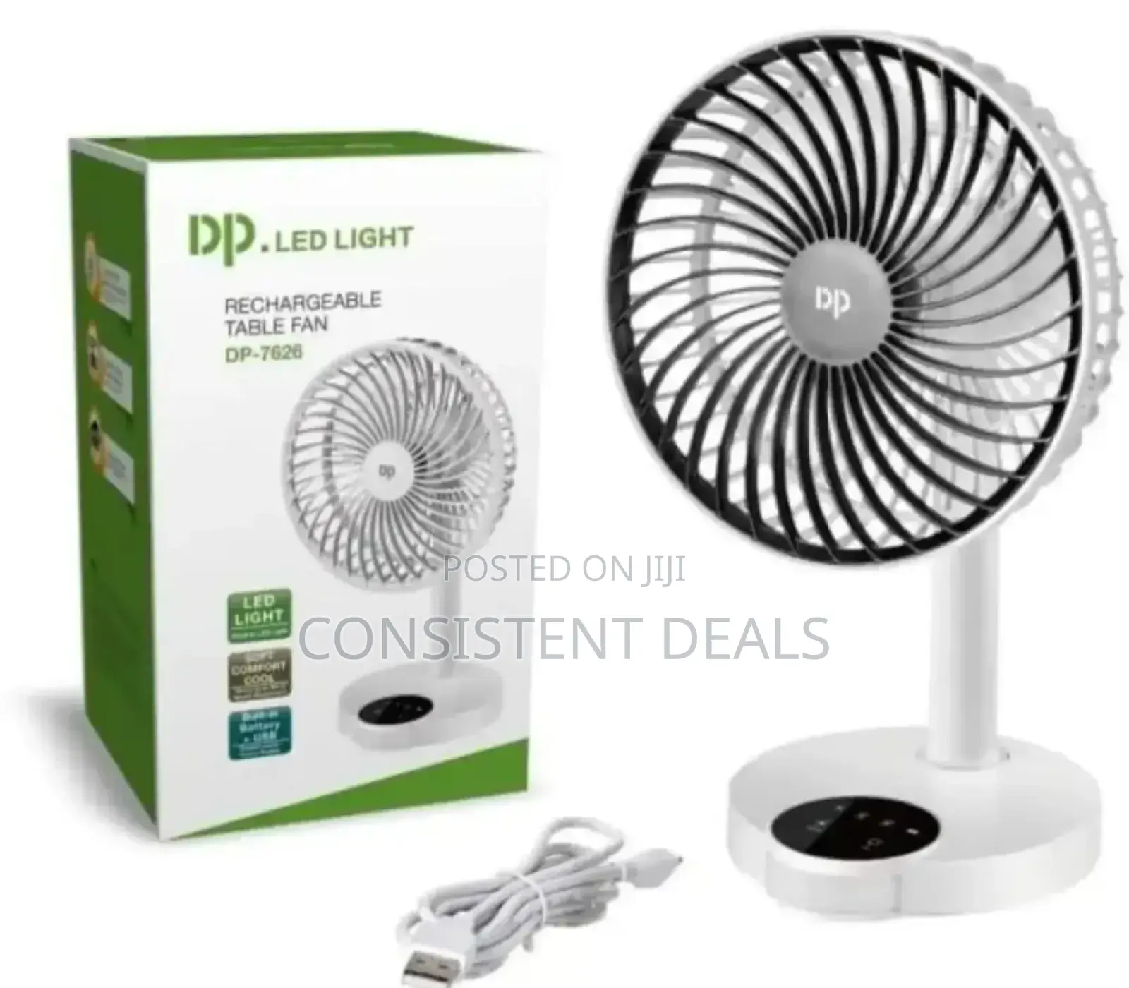Plastic Dp Rechargeable Table Fan
