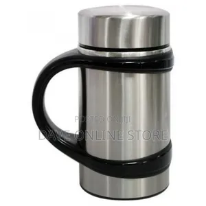 Stainless Steel Hot Cold Mug Vacuum Cup, 480ml, Silver