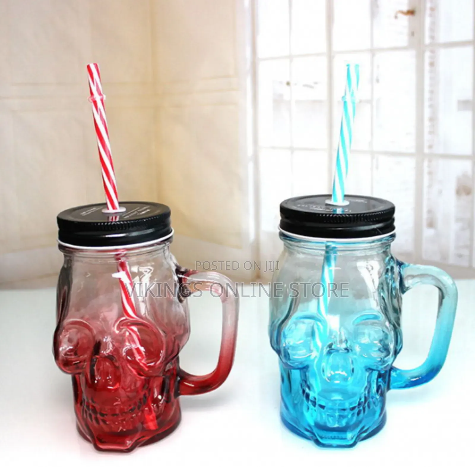 High Quality Kitchen Bar 500ml Colored Mason Drinking Jar