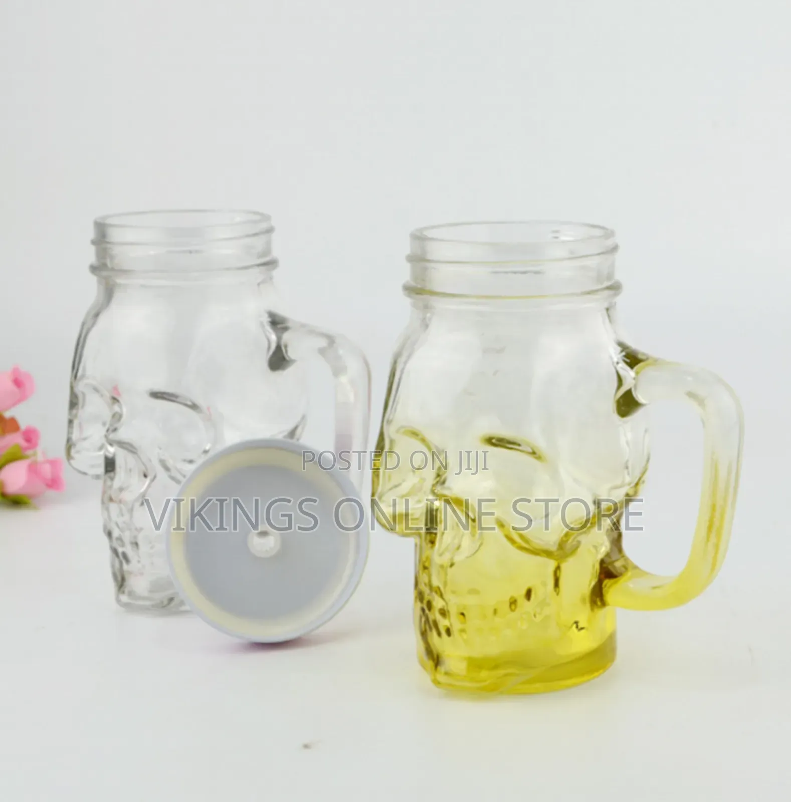 High Quality Kitchen Bar 500ml Colored Mason Drinking Jar