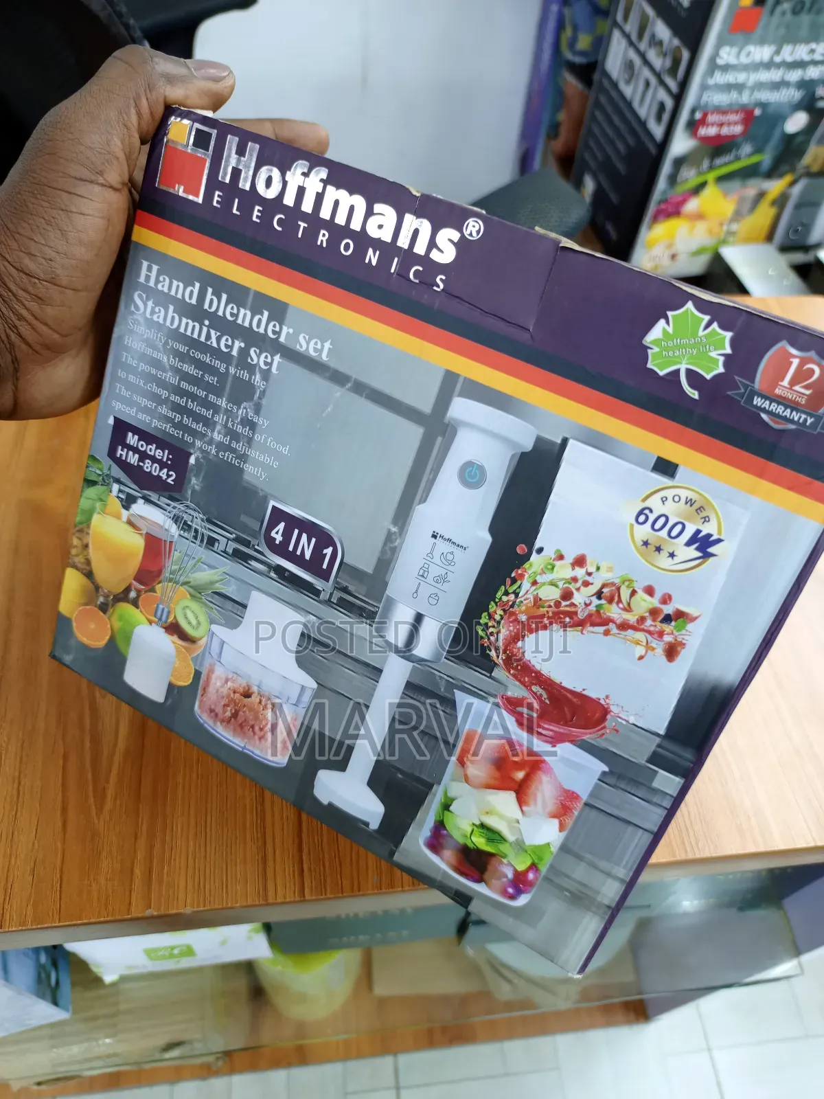 Hoffmans Hm-8042, 4 in 1 Hand Blender