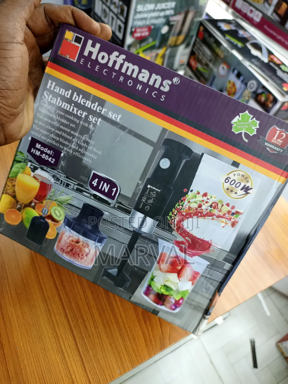Hoffmans Hm-8042, 4 in 1 Hand Blender