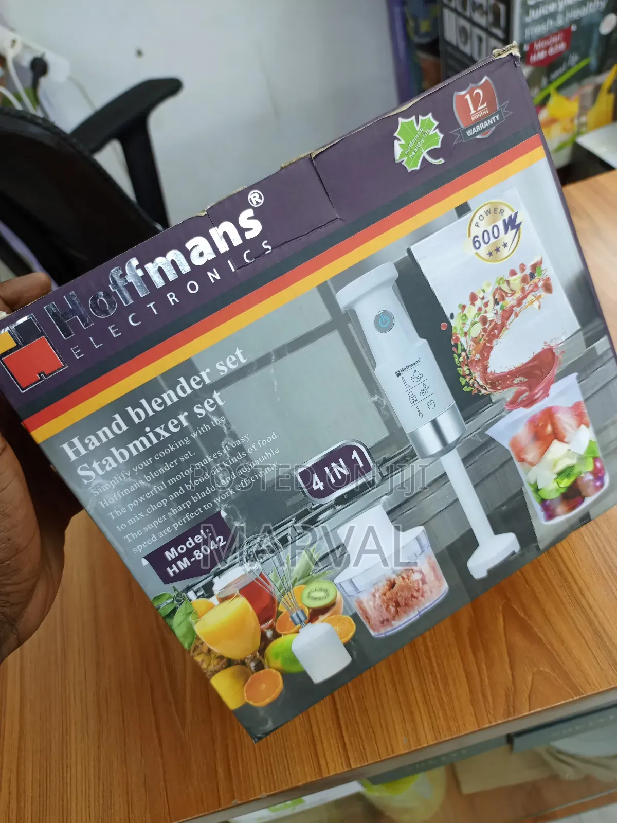 Hoffmans Hm-8042, 4 in 1 Hand Blender