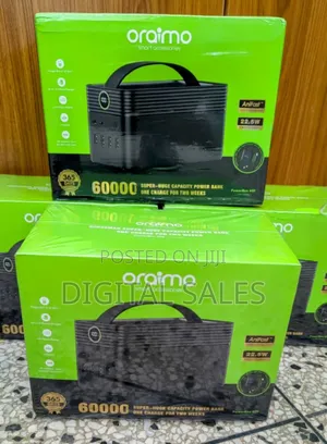 60000mah Ultra High Capacity Power Bank/Oraimo Power Bank